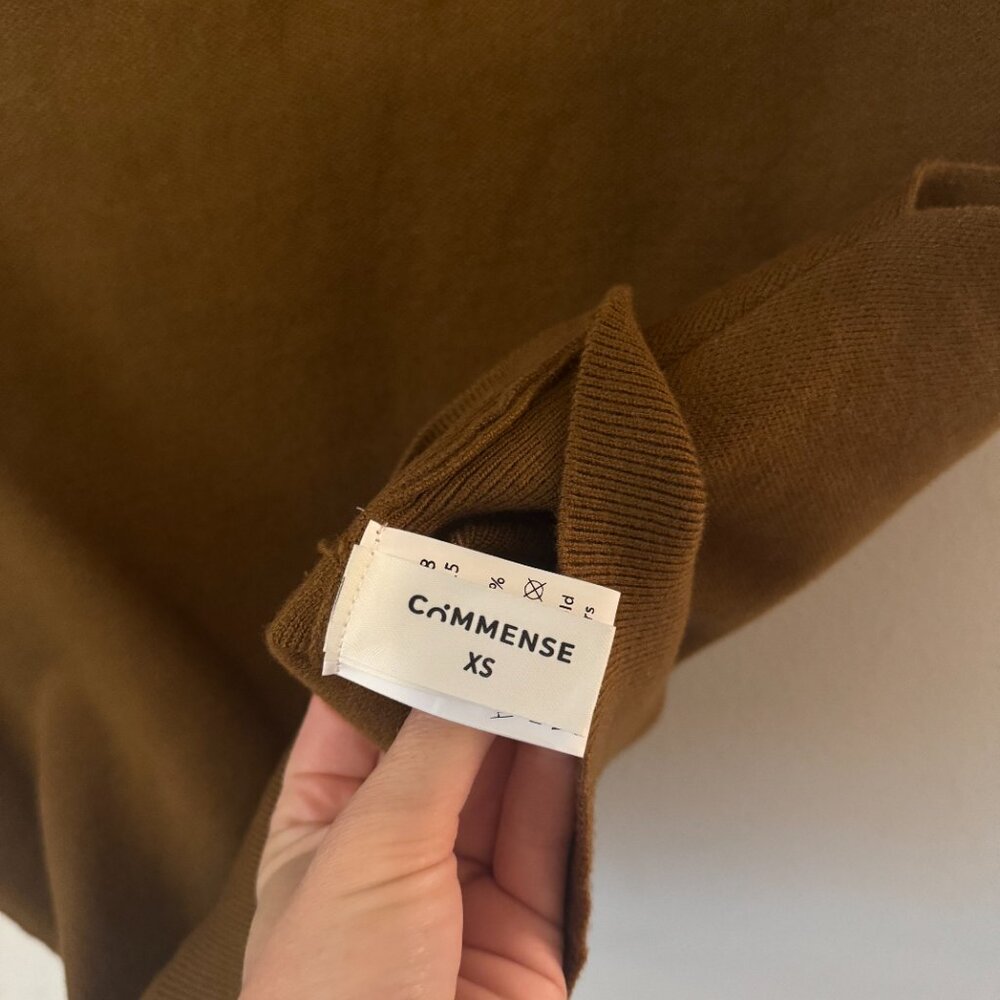 Leisurely Solid Pullover Sweater Vest in Light Brown - Picture 4 of 4